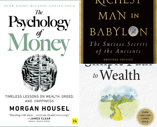 Financial Literacy 101 | Books for a Financially Literate Life in Your 20s cover photo collage