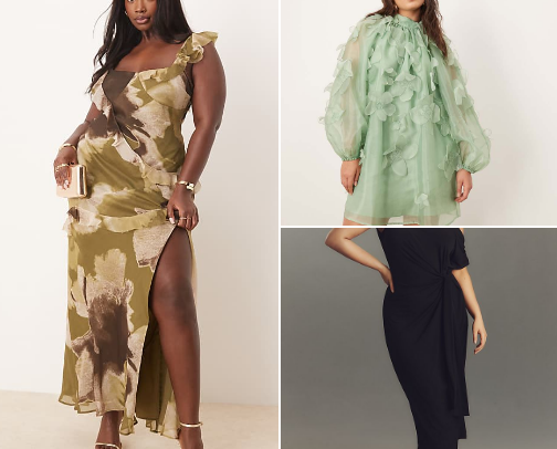 Wedding Guest Dresses Plus Size cover photo collage