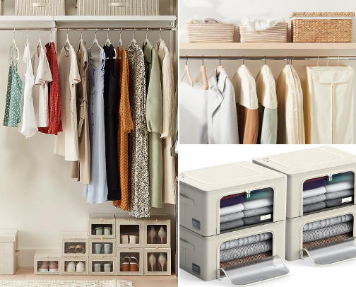 The Only Organizers You'll Need to Put Away Your Seasonal Clothes and Accessories! cover photo collage
