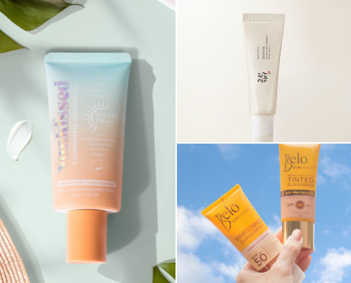My best options of sunscreens cover photo collage