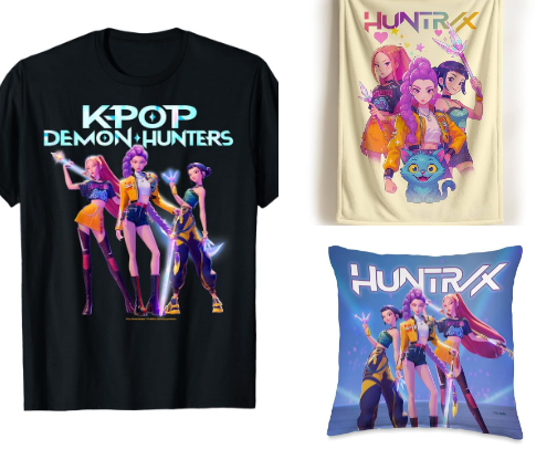 K pop demon hunter merch cover photo collage
