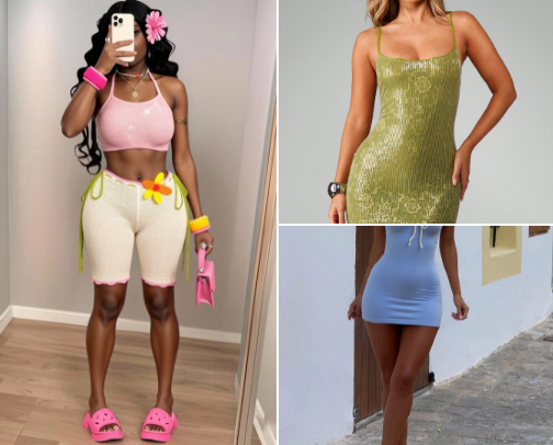 Vacation outfits cover photo collage
