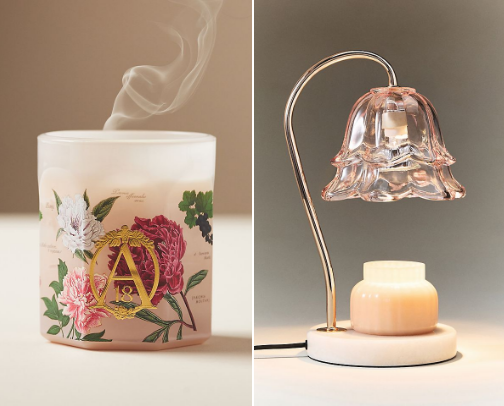 My Favorite Anthropologie candles. cover photo collage