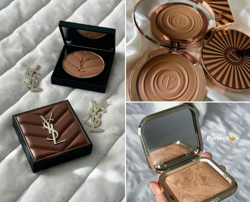 my favorite bronzers🤎🥰🤗 cover photo collage