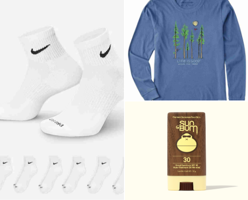 outdoor essentials for the amateur hiker, athlete, or outdoor enthusiast in your life cover photo collage