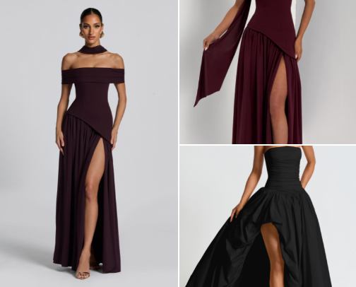 Stunning Black Tie Gowns cover photo collage