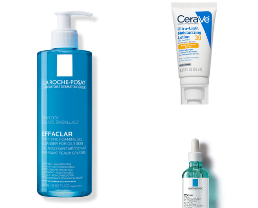 Skincare recs - for oily/acne prone skin cover photo collage