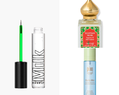 Cosmetics cover photo collage