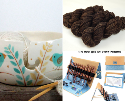 Gifts for Knitters & Crocheters cover photo collage