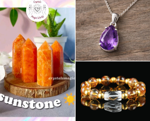 Natural Gemstones & Crystal Collection cover photo collage