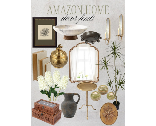 Artisanal Charm Amazon Home Finds cover photo collage