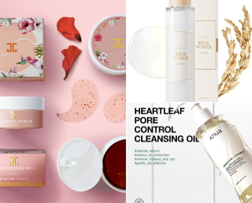 My skincare essentials cover photo collage