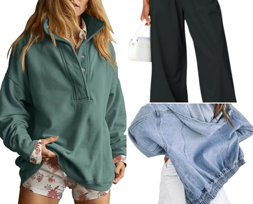 Comfy carpool fits for Mom cover photo collage