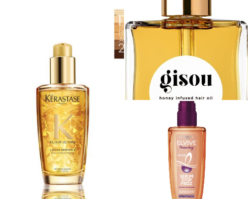 The products that make my hair look healthy, shiny, voluminous, and well cared for. cover photo collage