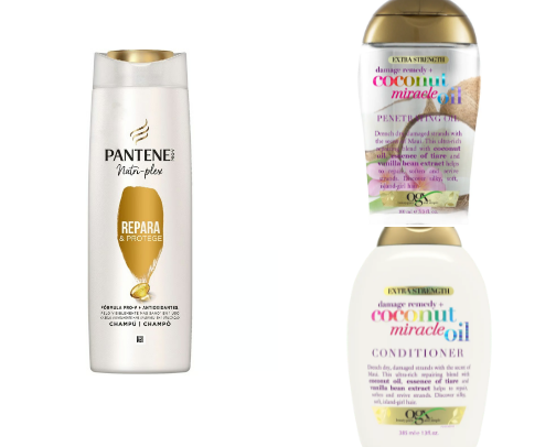 Hair products cover photo collage
