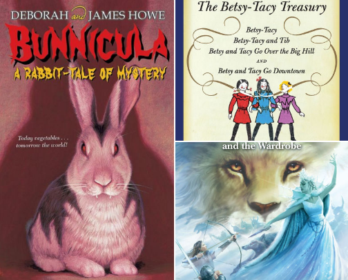 Favorite children's chapter books cover photo collage