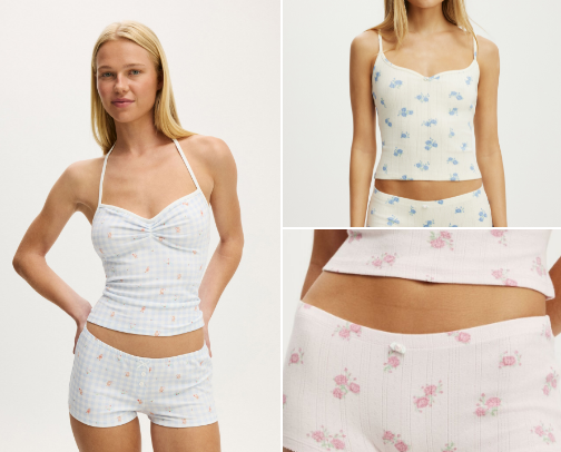 Cutesy in Comfort 👕🩲🧦🪞 cover photo collage