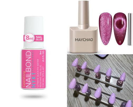 DIY Press-On Nails cover photo collage