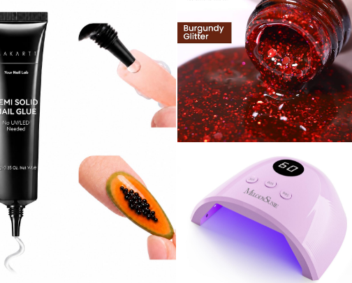 DIY Press-On Nails cover photo collage