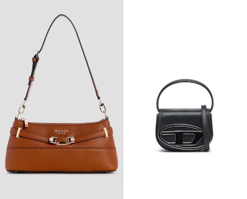 Bags and heels cover photo collage