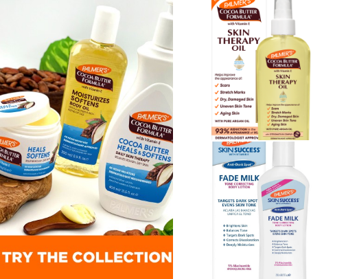 🌴 Palmer’s Products for Dry Skin & Hyperpigmentation cover photo collage