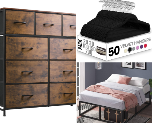 Affordable house furniture, decorations, and supplies! cover photo collage