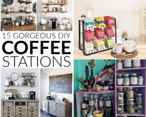 DIY Tea Station At Home cover photo collage