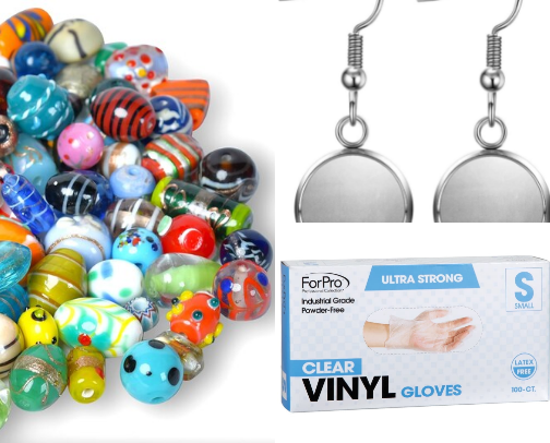 Easy DIY earrings supplies cover photo collage