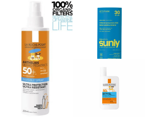 Recommended best sunscreen for baby and kids cover photo collage