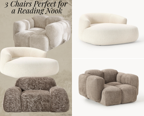 3 Cozy Chairs Perfect for a Reading Nook cover photo collage