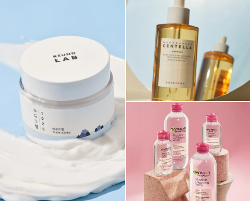 favorite skincare products! cover photo collage