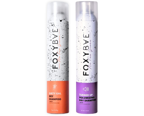 FoxyBae Turned Up Dry Shampoo Spray cover photo collage