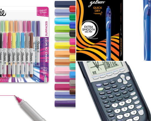 School Supplies cover photo collage