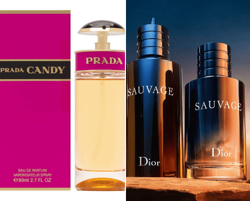 Perfumes for Women &Man cover photo collage