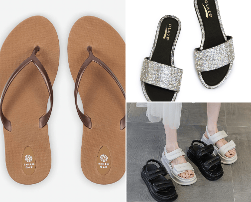 Sandals cover photo collage