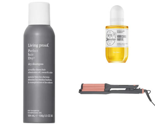 Tried and True Hair products cover photo collage