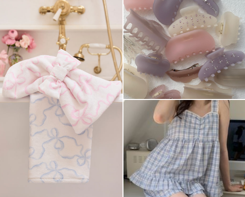 Soft & Coquette Self Care Essentials 🎀 cover photo collage