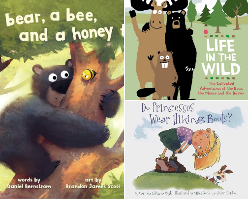 Books For Kids || Camping Related Books For Preschoolers cover photo collage