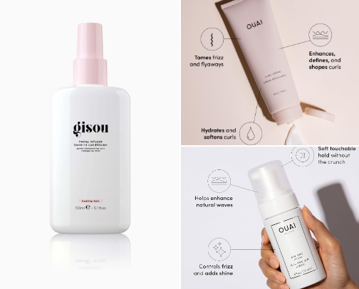 essential care for curly hair🍀 cover photo collage