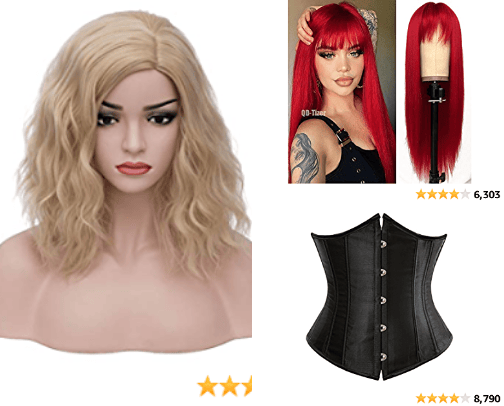 Wigs and Costumes cover photo collage