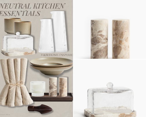 Neutral Kitchen Essentials From H&M cover photo collage
