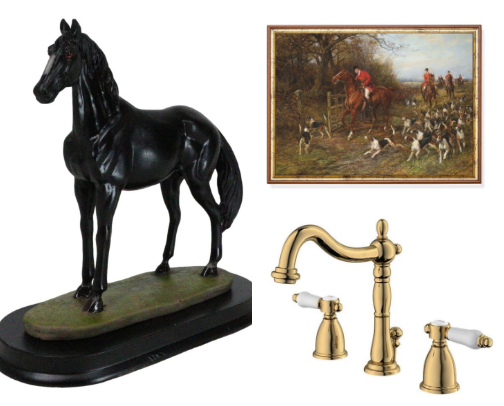 Ralph Lauren Inspired Bathroom cover photo collage