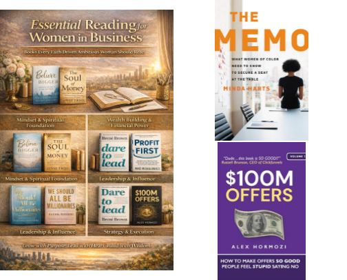 Essential Reading for Women in Business cover photo collage