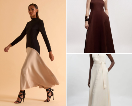 Elegant dresses cover photo collage