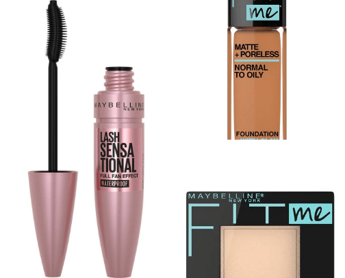 Makeup products 💄 cover photo collage