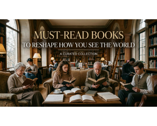 Must-Read Books to Reshape How You See the World cover photo collage