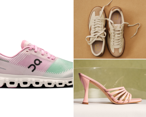Women’s athletic shoes cover photo collage