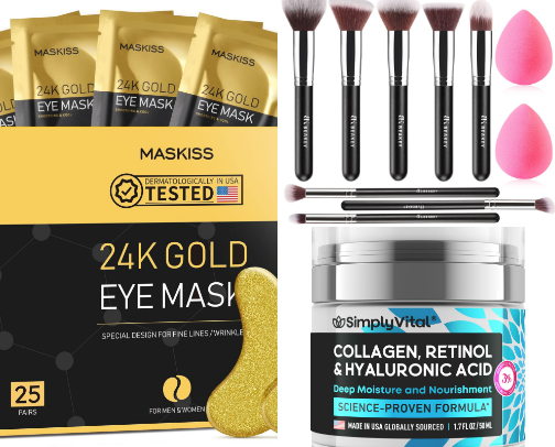 "Natural Beauty Secrets: Top Skincare Product Recommendations for 2024" cover photo collage