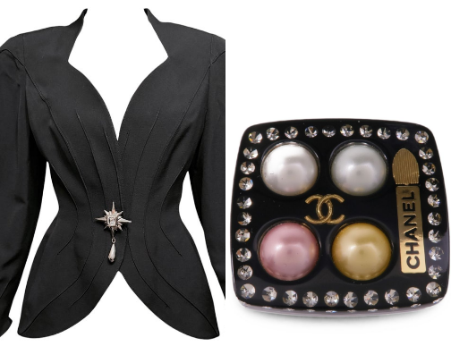 1980s Chanel Aesthetic: Best Vintage Tweed Jackets, Archive Thierry Mugler Blazers & Red Wool Coats cover photo collage