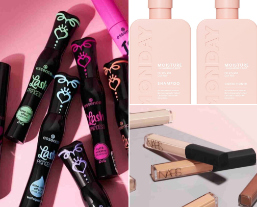 My favorite beauty products!!! 💕💄🪮 cover photo collage
